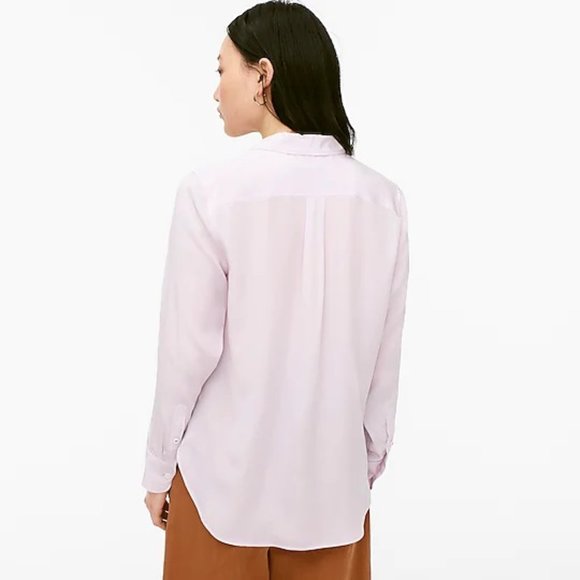 J. Crew Silk Shirt Ashen Quartz - Picture 3 of 5